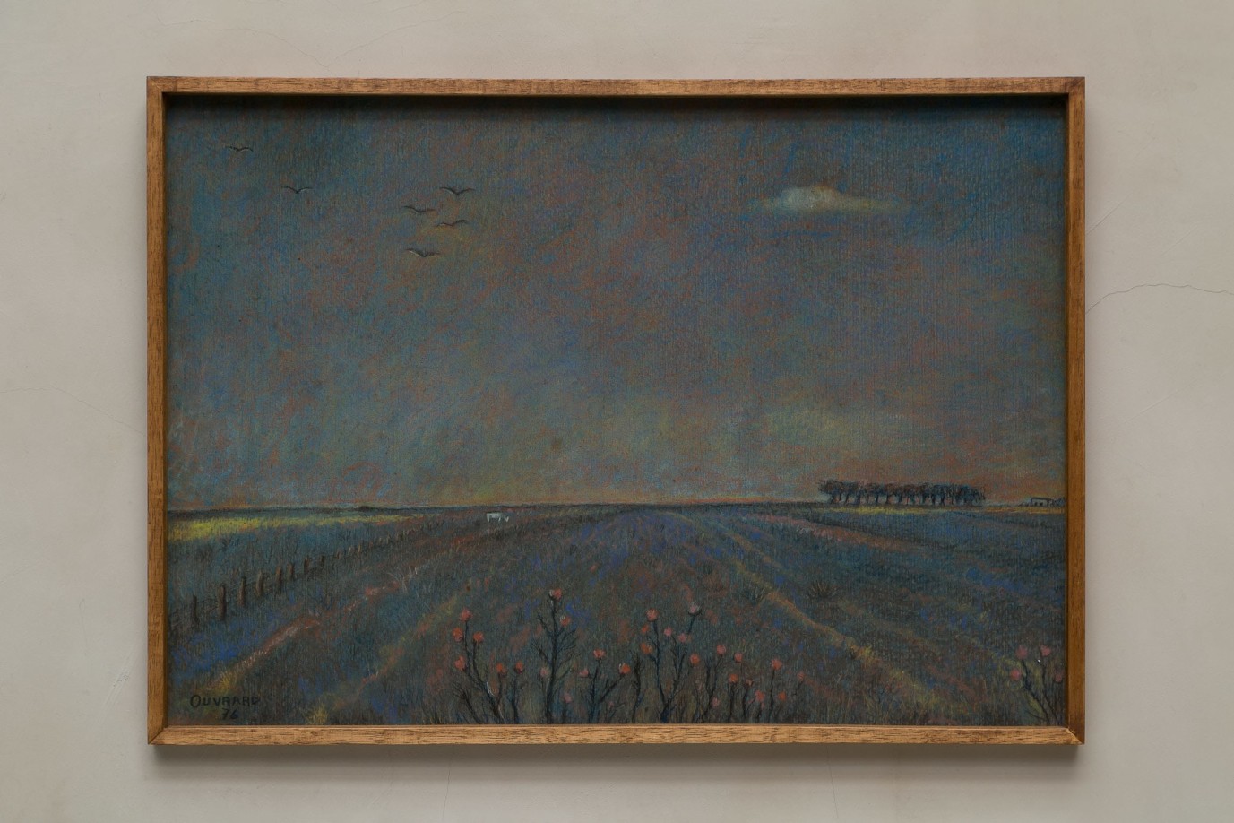 Luis Ouvrard, Untitled, 1976, pastel on cardboard, 19.6 x 27.5 in. Courtesy of Calvaresi.