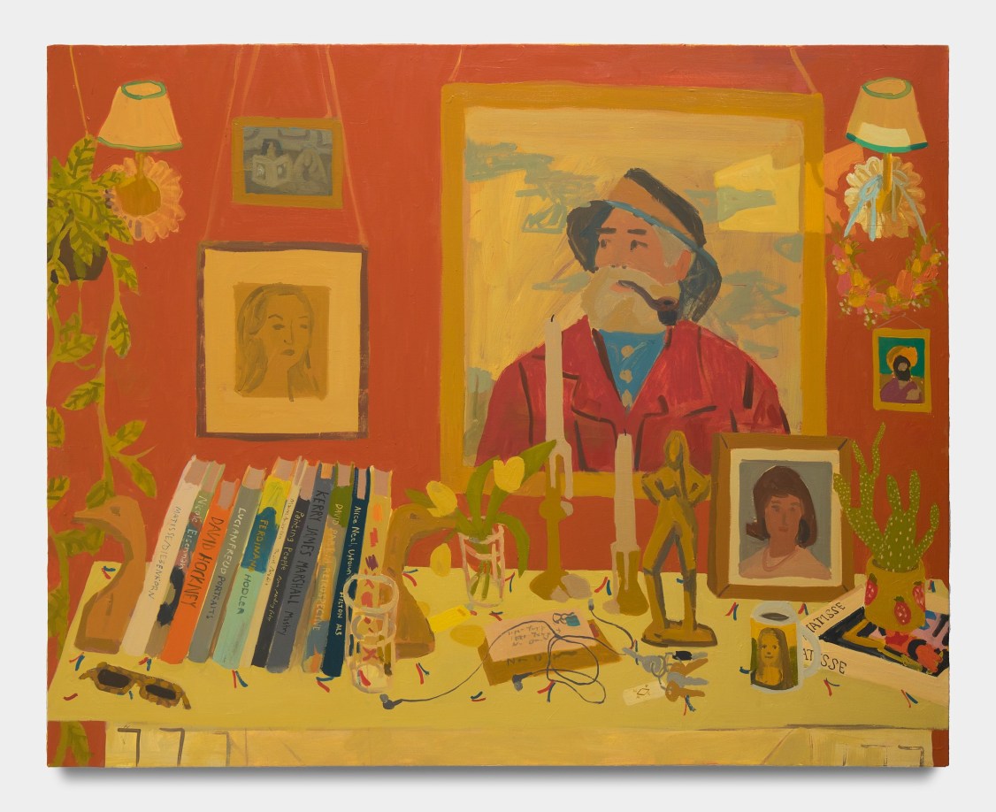 Sophie Treppendahl, Still life of portraits, 40 x 50 inches. Image courtesy the artist and Jack Hanley Gallery