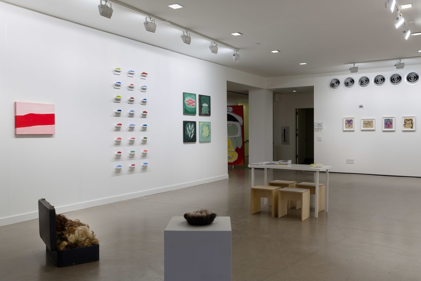 Kathleen White Exhibition view of Martos Gallery at Independent New York, 2018.&nbsp;