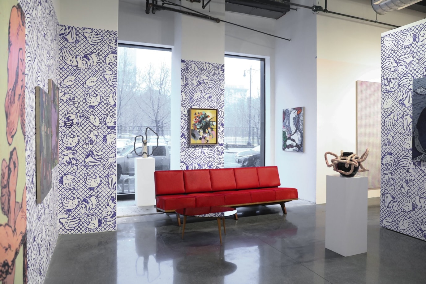 Ceramics by Milena Muzquiz and paintings by Charlie Billingham.