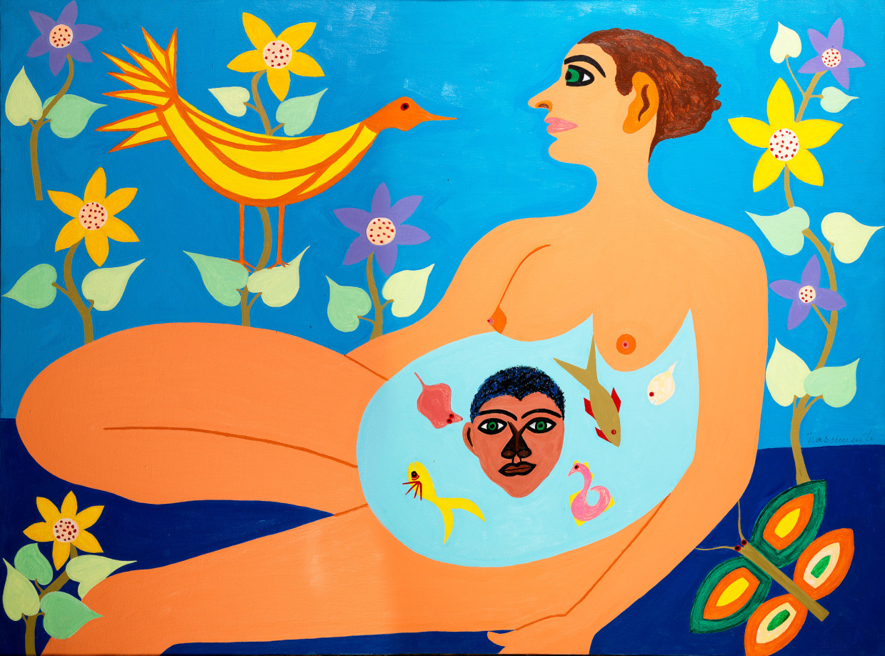 &nbsp;, Abdias do Nascimento, Oricha&rsquo;s Mother (MotherNature), 1971, acrylic on Canvas, 36 x 48 inch, Buffalo, NewYork, USA, courtesy Galeria MaPa, S&atilde;o Paulo.
