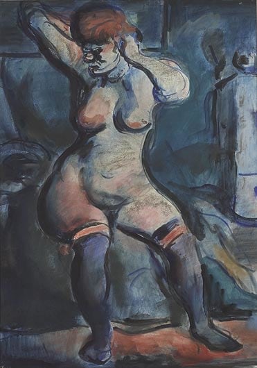 GEORGES ROUAULT &quot;Fille (Femme aux Cheveux Roux),&quot; 1908