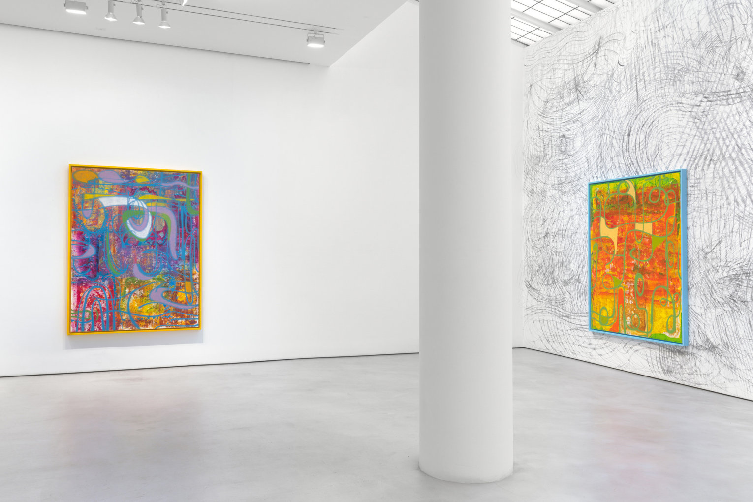KELTIE FERRIS Installation view of FEEEEELING at Mitchell-Innes & Nash, New York, 2021
