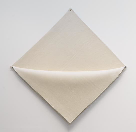 ROBERT MORRIS Untitled (white felt)