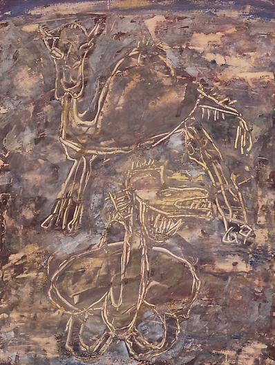 JEAN DUBUFFET Deux Chameux