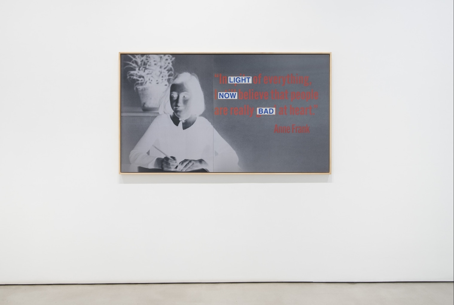 Jonathan Horowitz Installation view of Human Nature at Mitchell-Innes & Nash, New York, 2023
