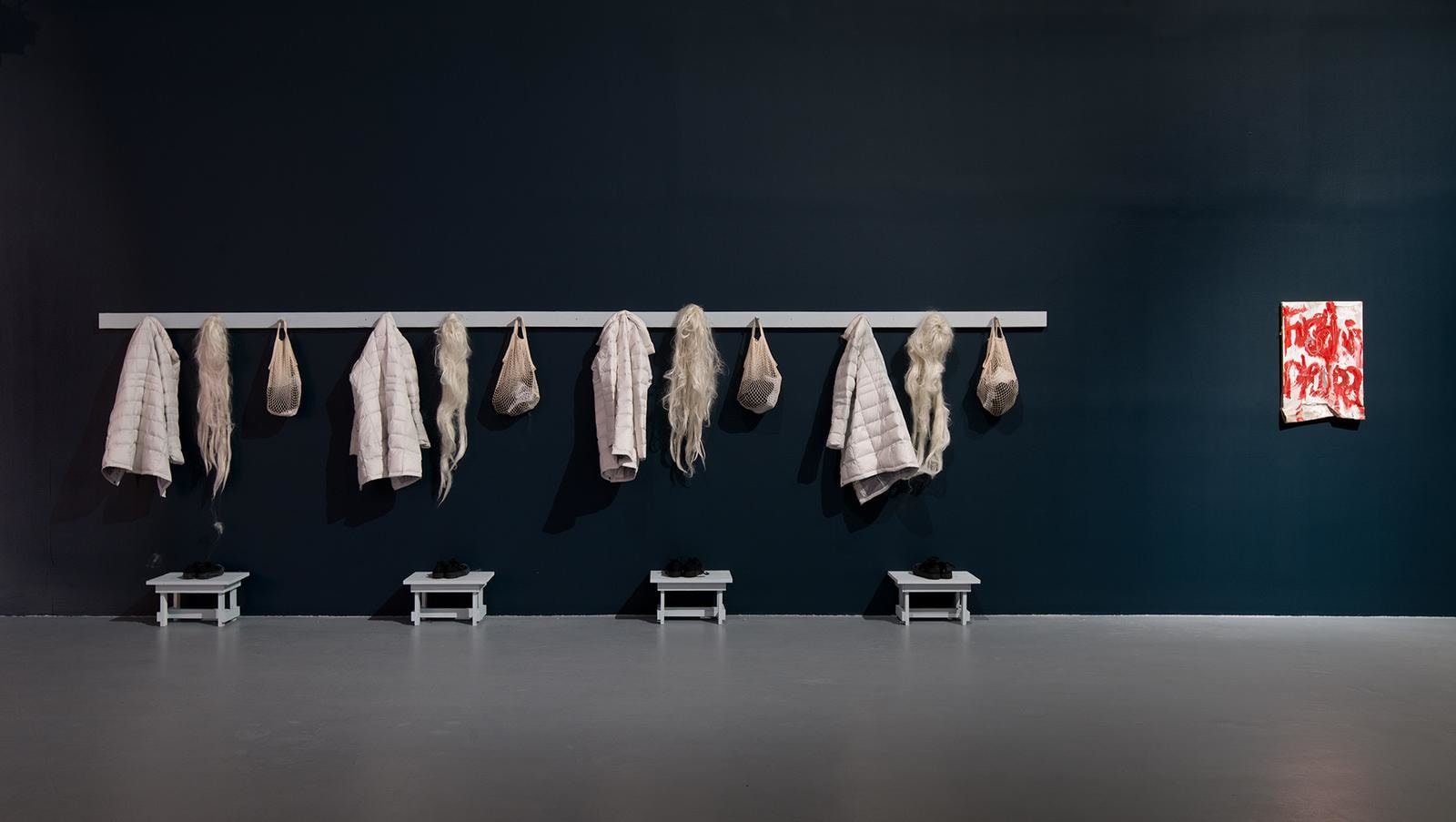  Installation view of William Pope.L: Trinket, March 20&ndash;June 28, 2015 at The Geffen Contemporary at MOCA, courtesy of the artist and The Museum of Contemporary Art, Los Angeles, photo by Brian Forrest