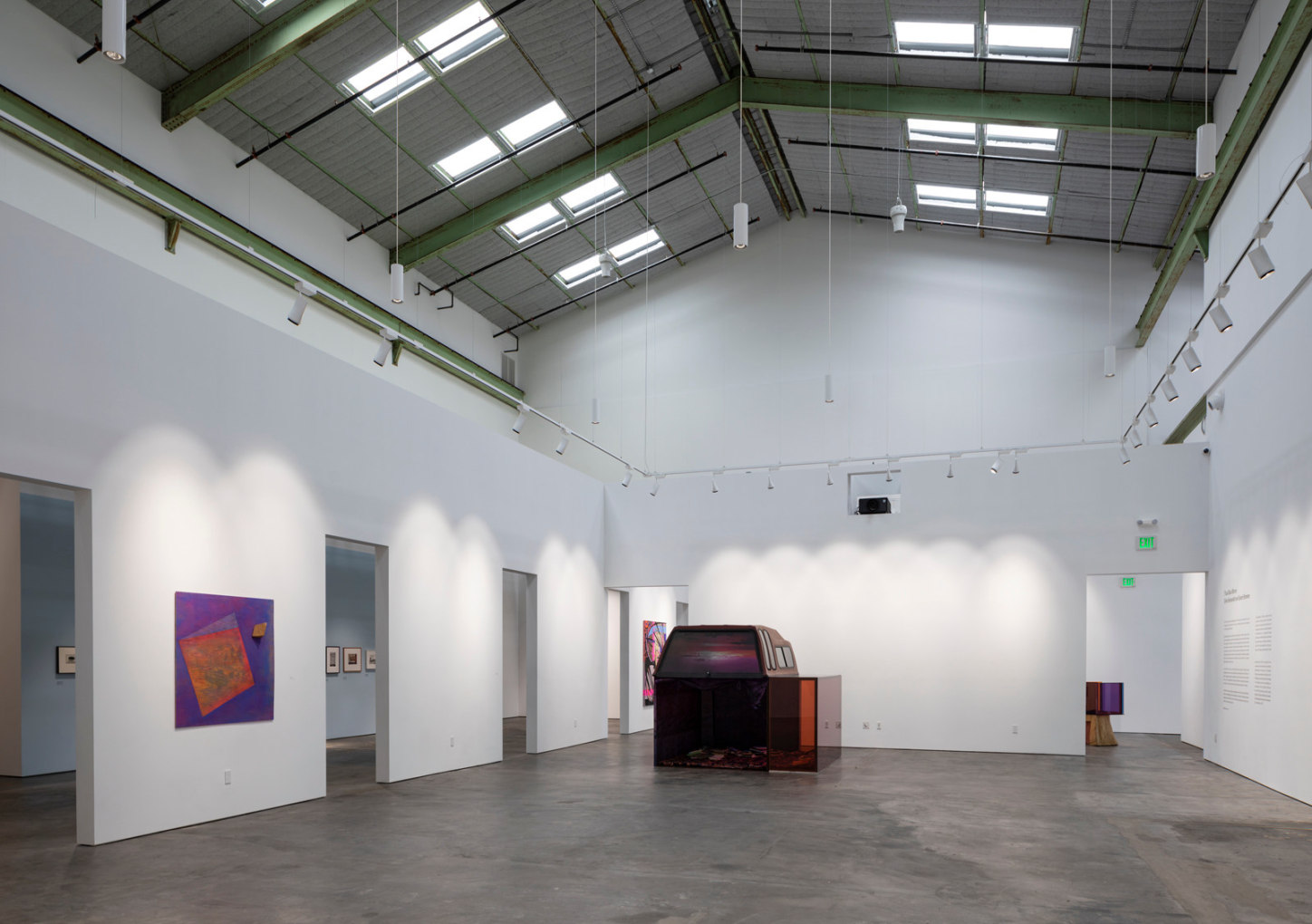 Installation view of True Blue Mirror at the McEvoy Foundation for the Arts, San Francisco, 2019