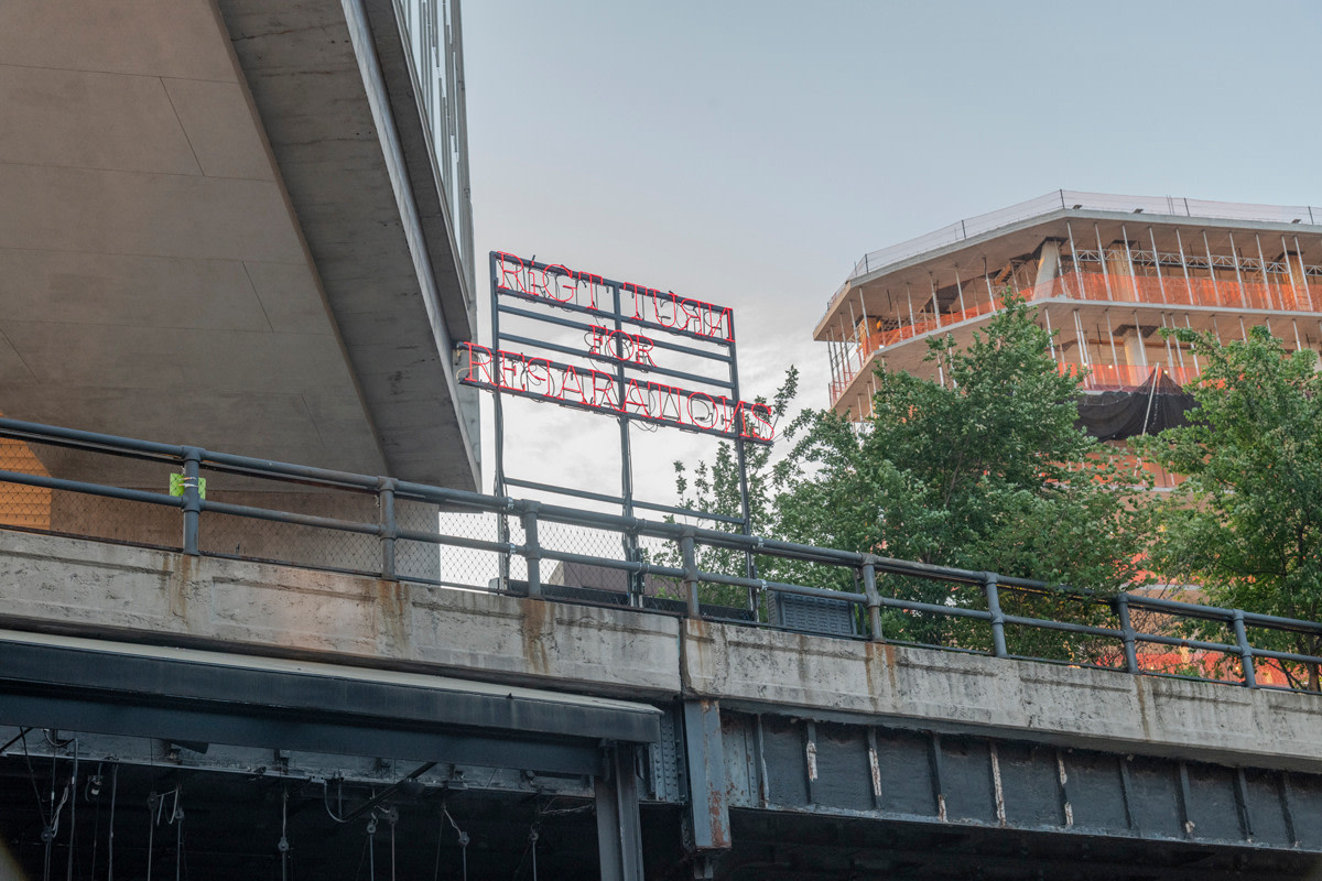 Pope.L on The High Line