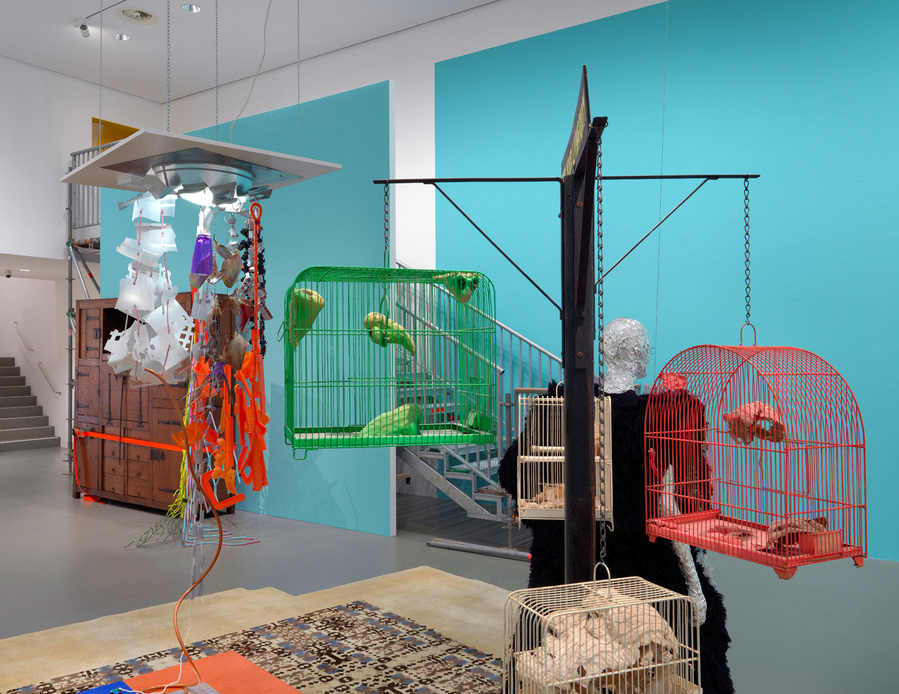JESSICA STOCKHOLDER Installation view of Stuff Matters at The Centraal Museum, Utrecht, 2019