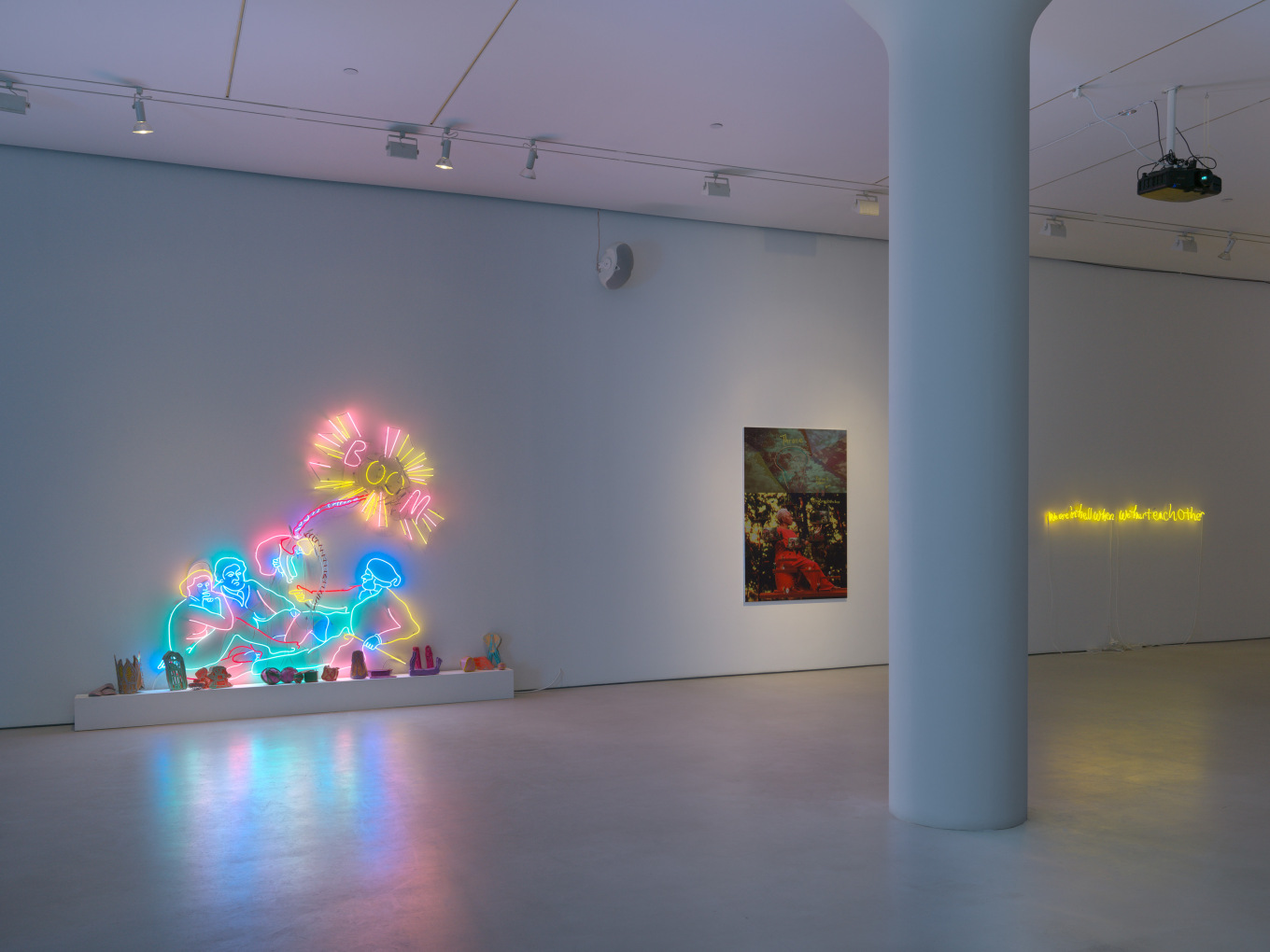 Installation view of We Are In Hell When We Hurt Each Other