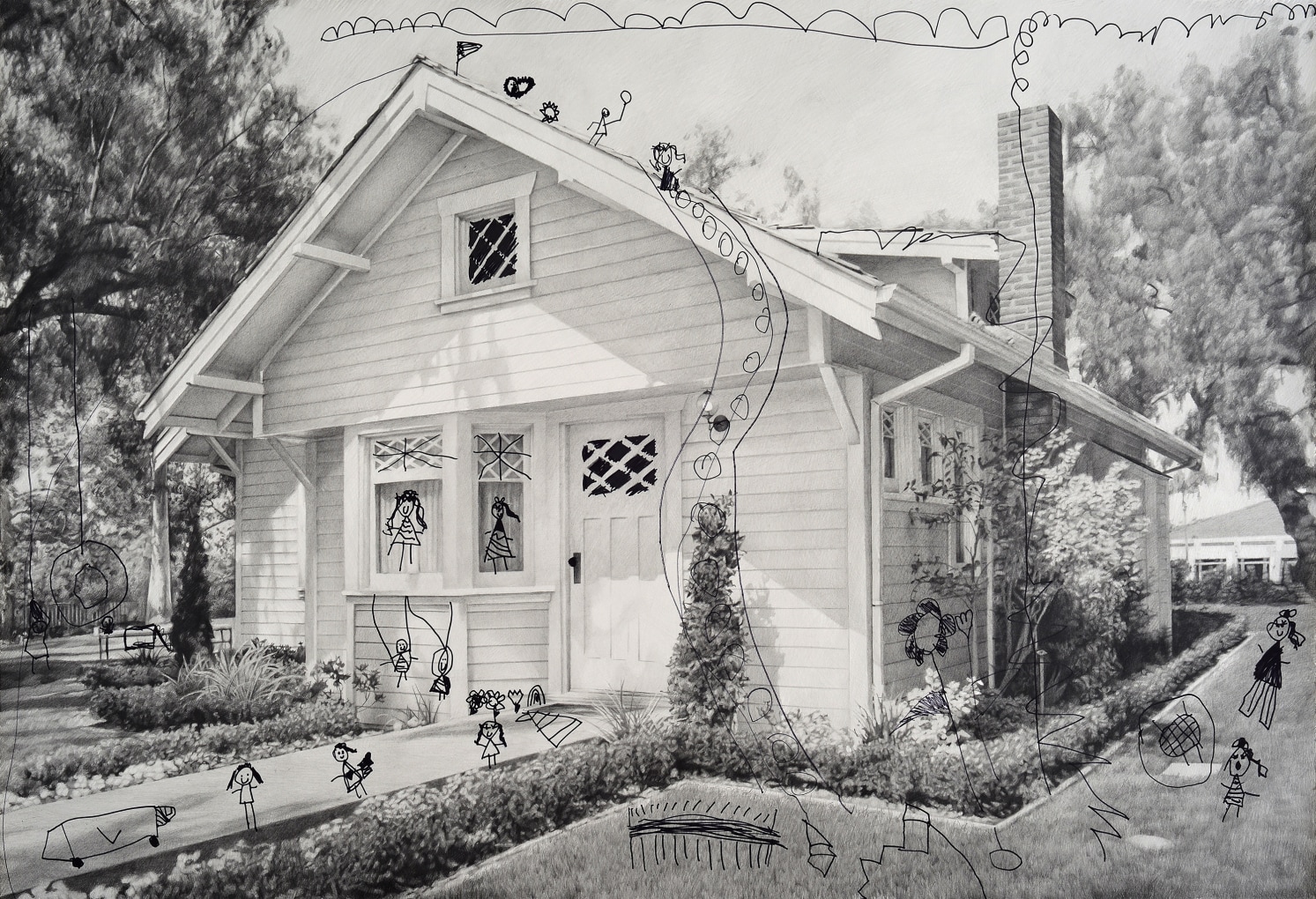 KARL HAENDEL Richard Nixon's Childhood Home Annotated by My Daughter