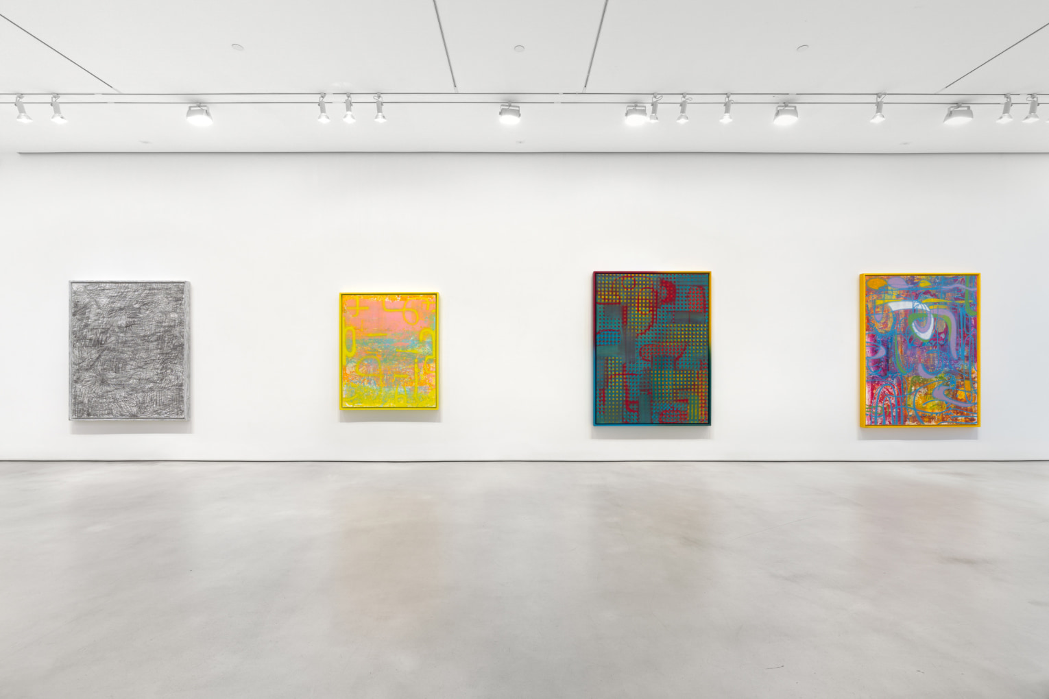 KELTIE FERRIS Installation view of FEEEEELING at Mitchell-Innes & Nash, New York, 2021