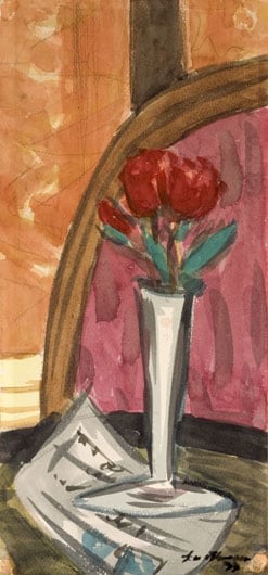 MAX BECKMANN Stilleben mit Silbervase