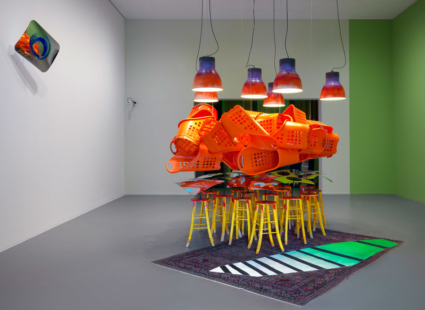 JESSICA STOCKHOLDER Installation view of Stuff Matters at The Centraal Museum, Utrecht, 2019