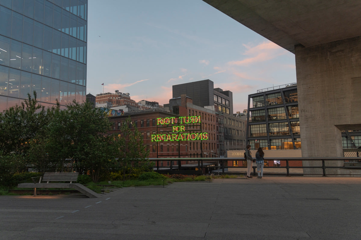 Pope.L on The High Line