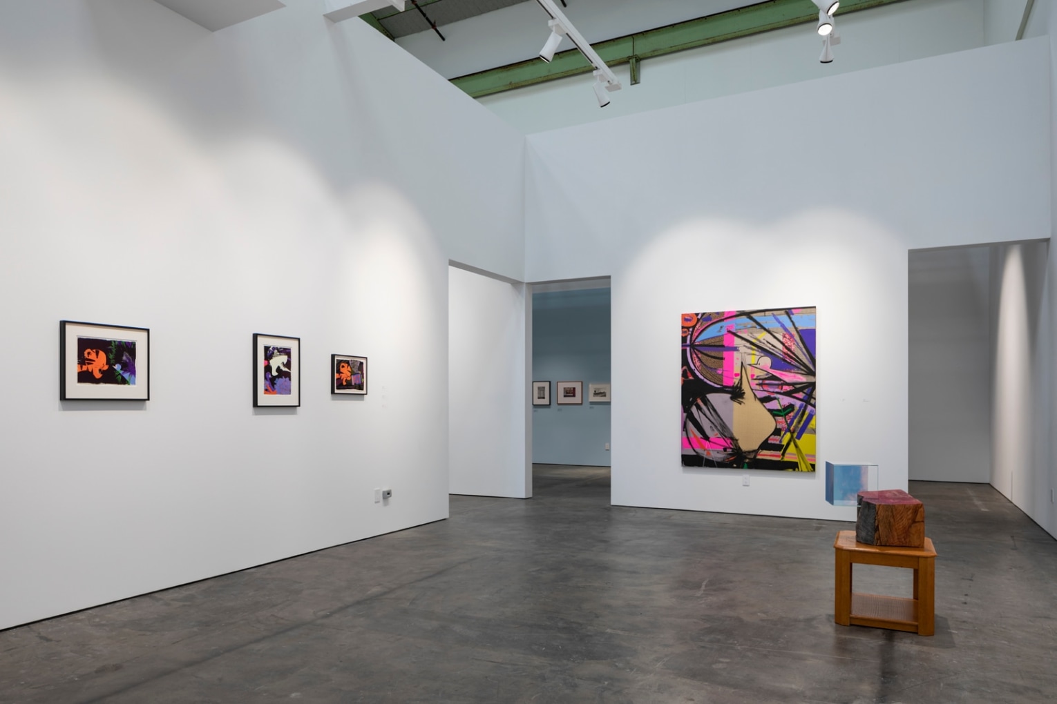 Installation view of True Blue Mirror at the McEvoy Foundation for the Arts, San Francisco, 2019