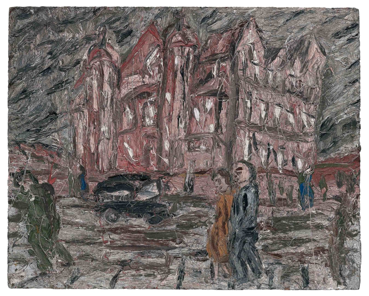 LEON KOSSOFF Red Brick School Building, Winter 1982