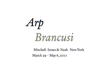 Arp Brancusi