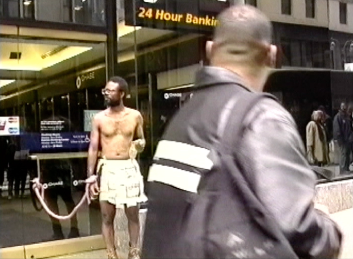 POPE.L Still from A.T.M. Piece  1997
