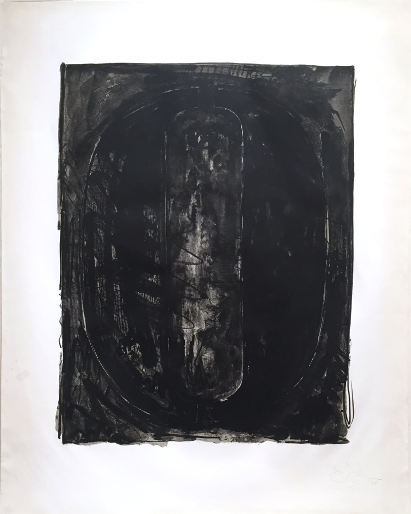 JASPER JOHNS Figure 0 (from the Black Numeral series) 1968