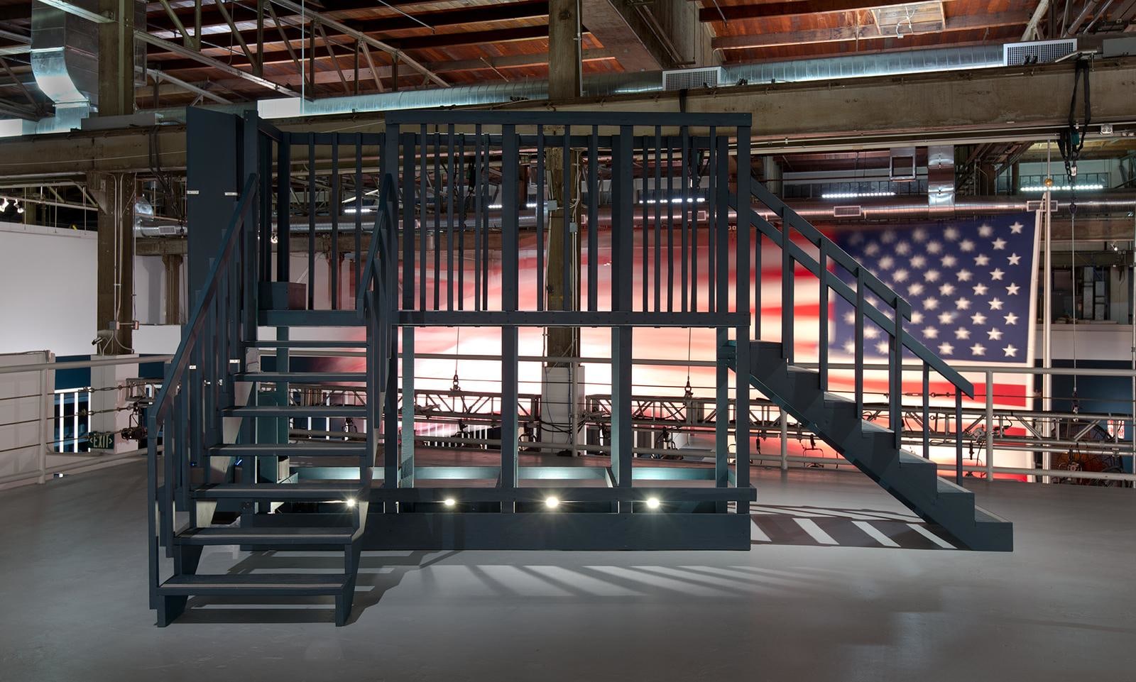  Installation view of William Pope.L: Trinket, March 20&ndash;June 28, 2015 at The Geffen Contemporary at MOCA, courtesy of the artist and The Museum of Contemporary Art, Los Angeles, photo by Brian Forrest