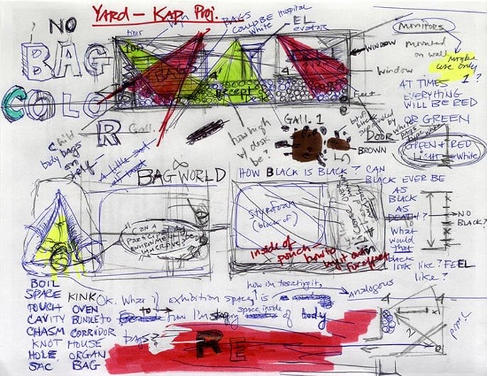 WILLIAM POPE.L Sketch for &quot;Yard Reinvention,&quot; 2009