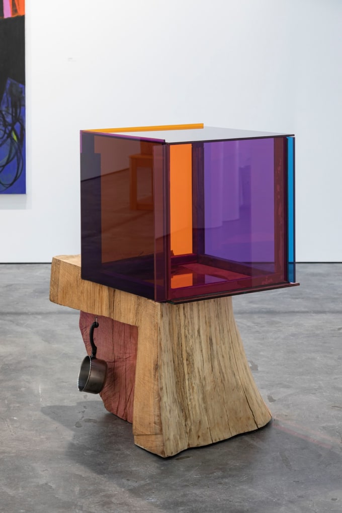 Installation view of True Blue Mirror at the McEvoy Foundation for the Arts, San Francisco, 2019