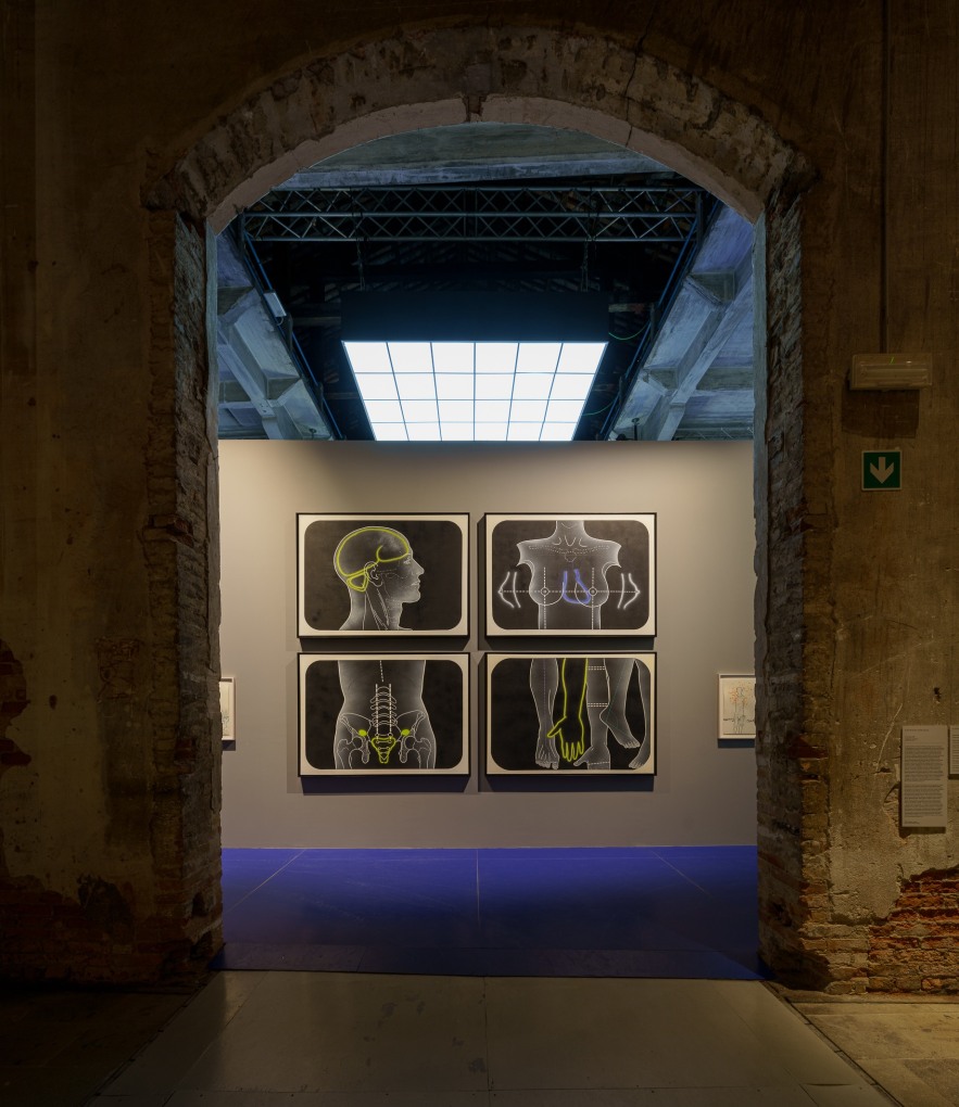 Installation view of Kiki Kogelnik in The Milk of Dreams at The 59th International Art Exhibition of La Biennale di Venezia, Venice, Italy, 2022
