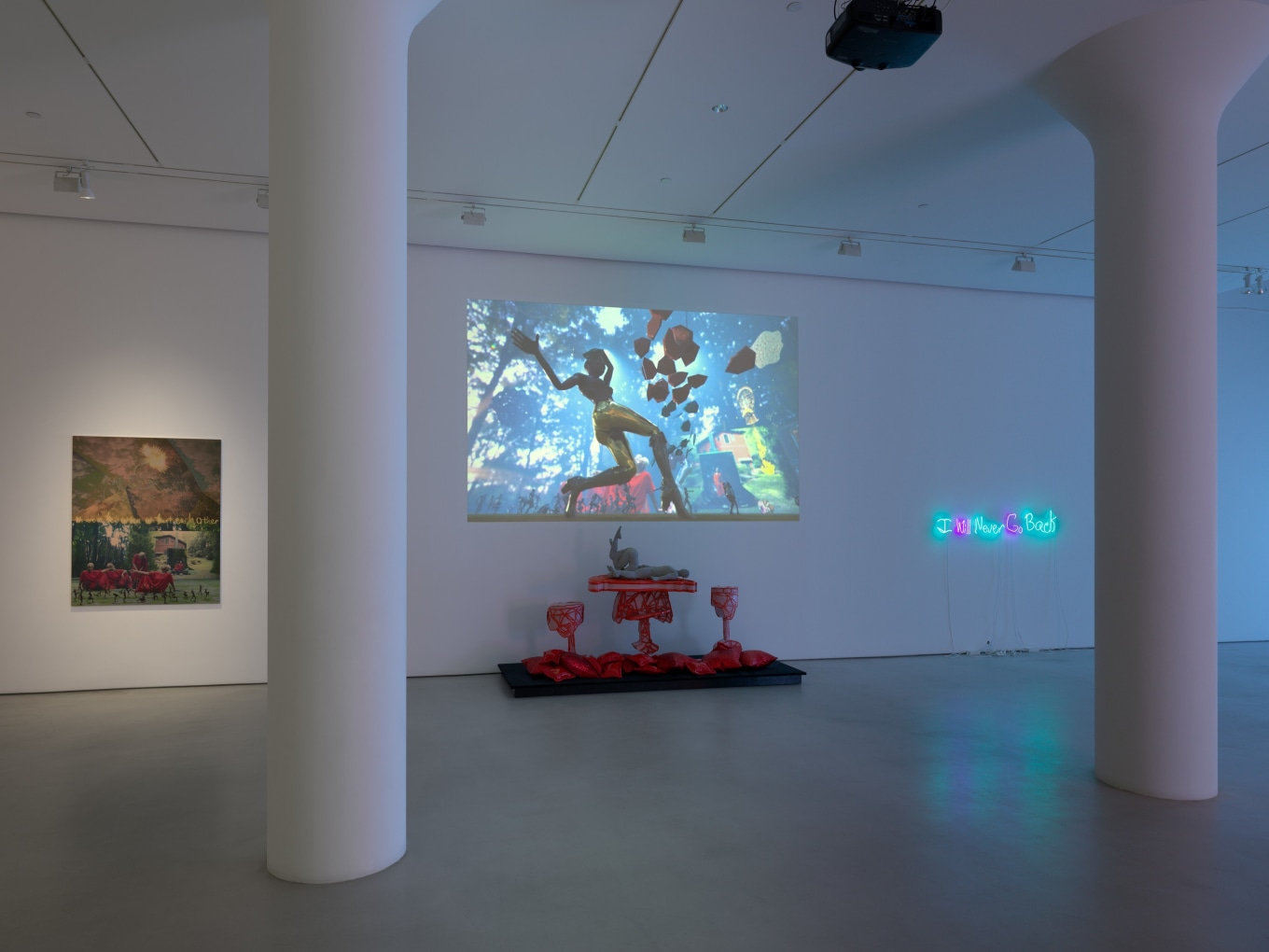 Installation view of We Are In Hell When We Hurt Each Other