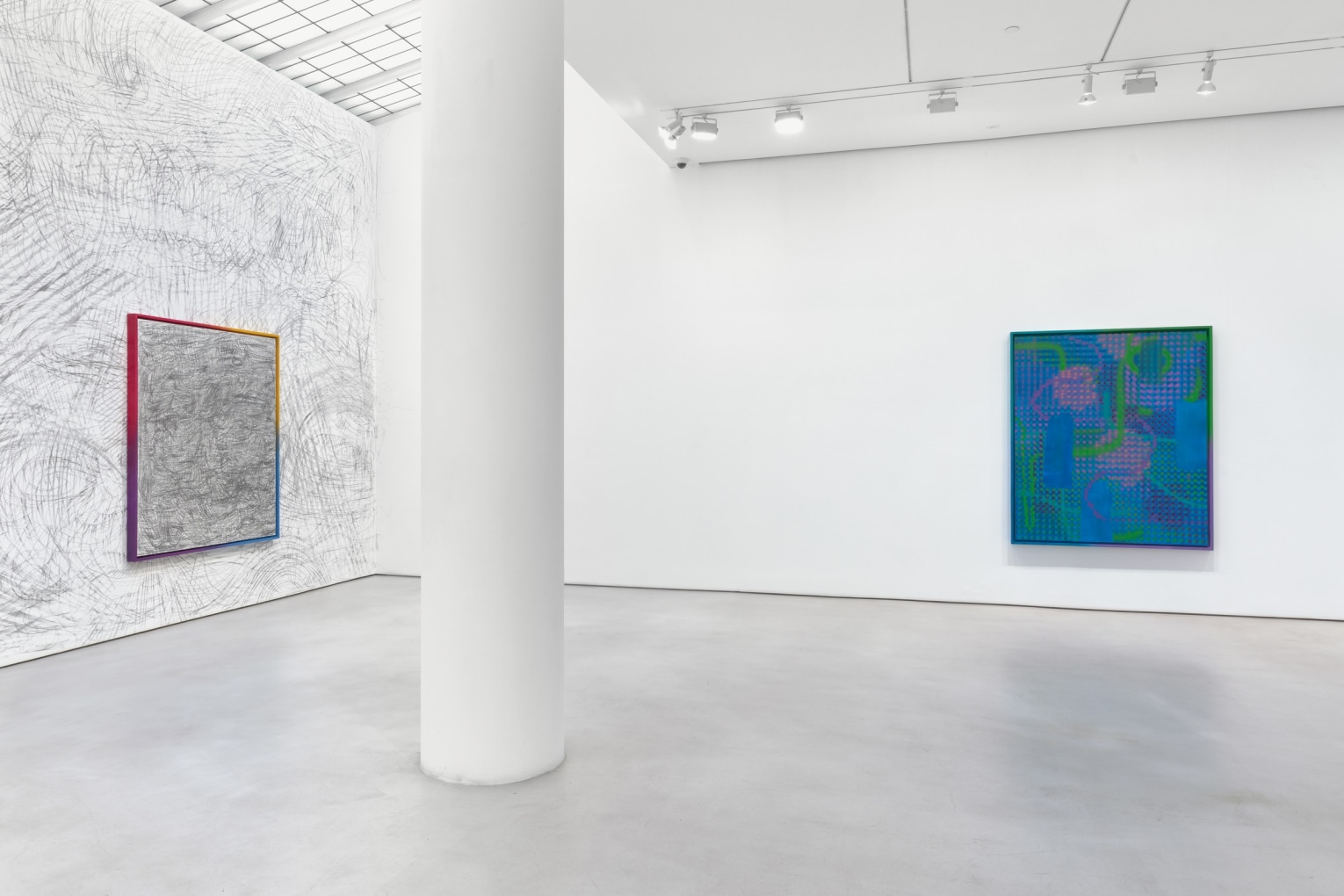 KELTIE FERRIS Installation view of FEEEEELING at Mitchell-Innes & Nash, New York, 2021