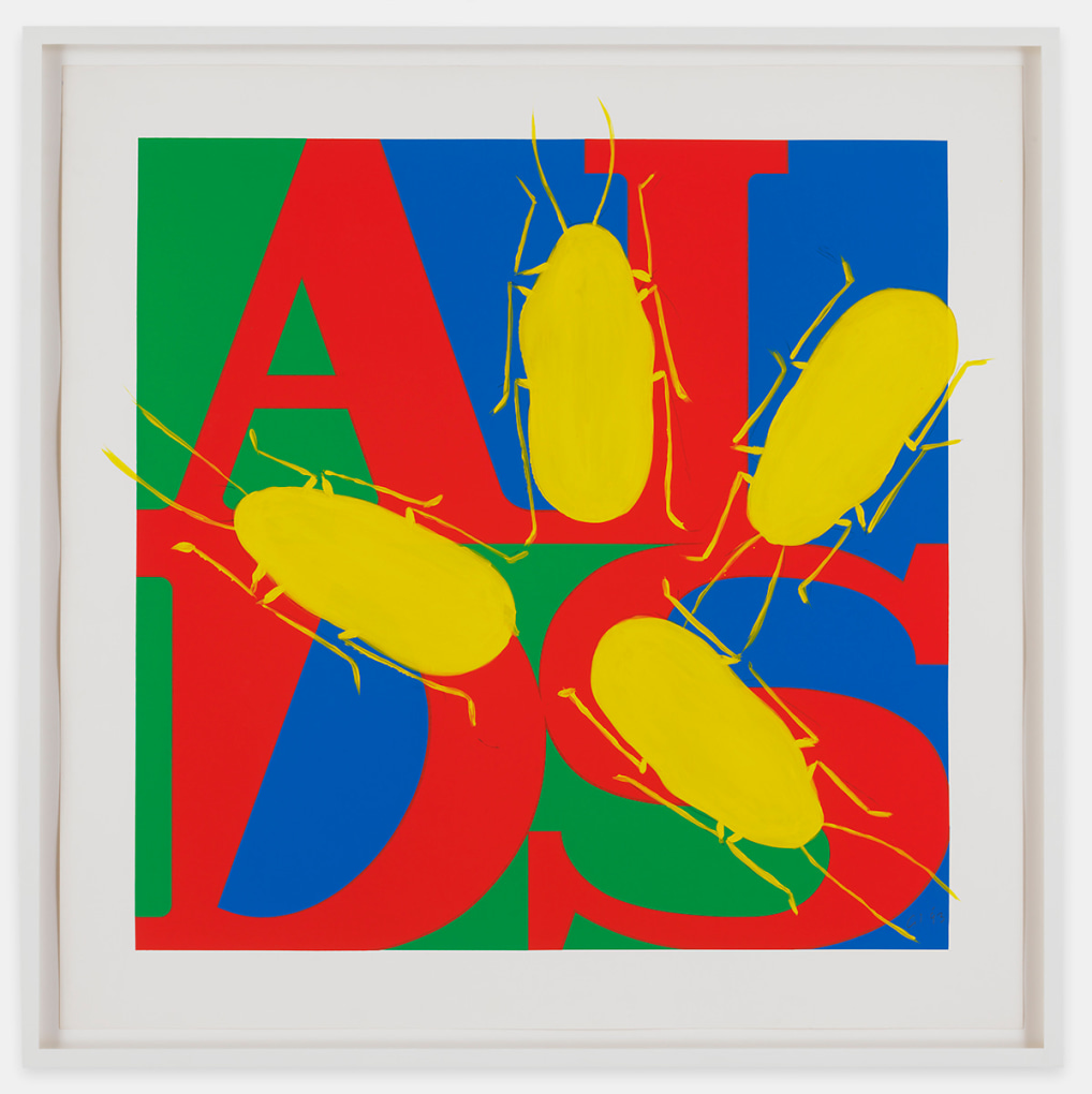 GENERAL IDEA Untitled (AIDS with Yellow Cockroaches)