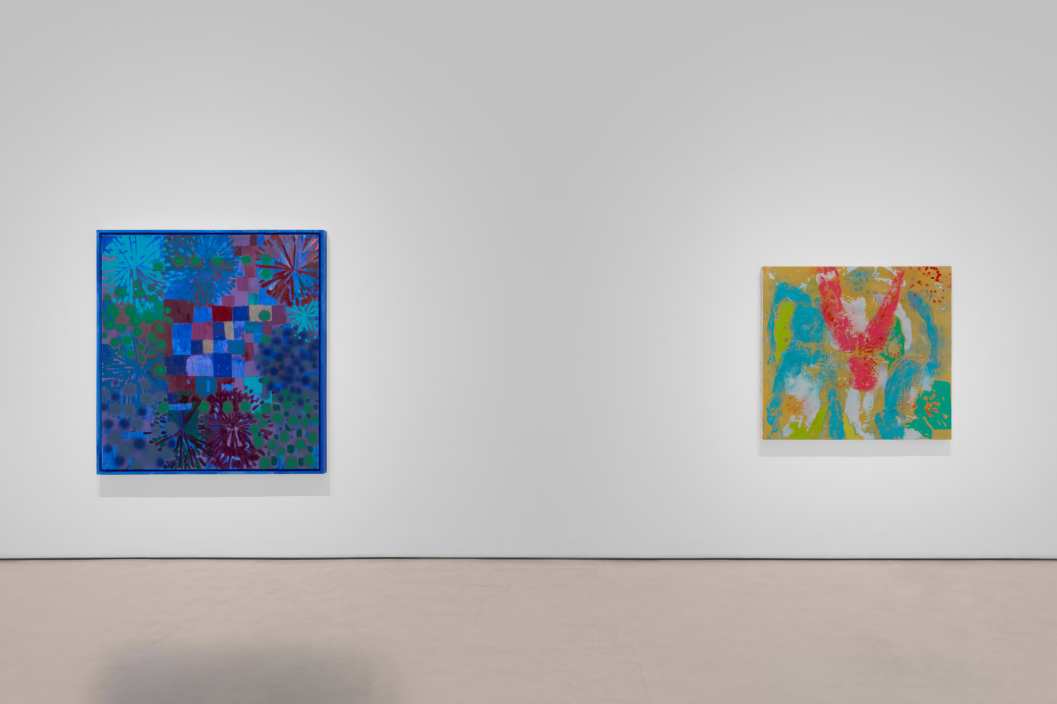 Keltie Ferris Installation view of dOUbTsWISHes at Mitchell-Innes & Nash, New York, 2023