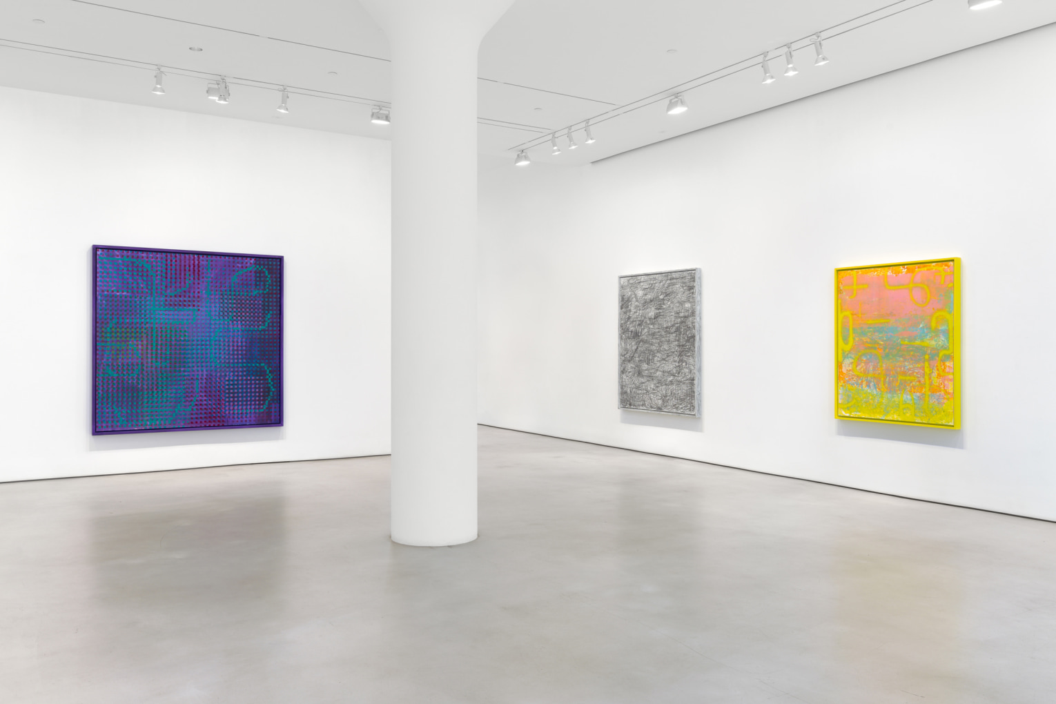 KELTIE FERRIS Installation view of FEEEEELING at Mitchell-Innes & Nash, New York, 2021