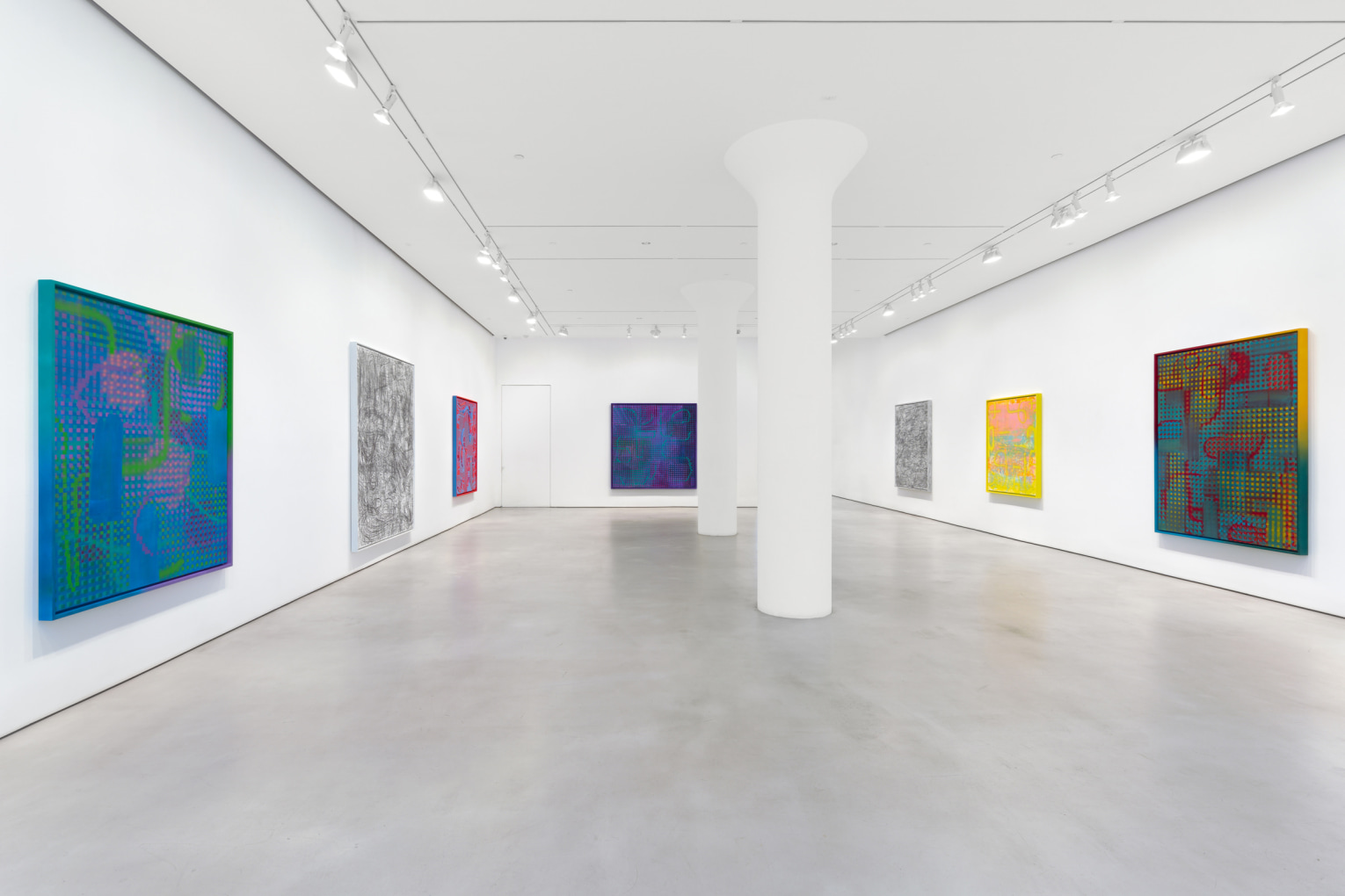 KELTIE FERRIS Installation view of FEEEEELING at Mitchell-Innes & Nash, New York, 2021