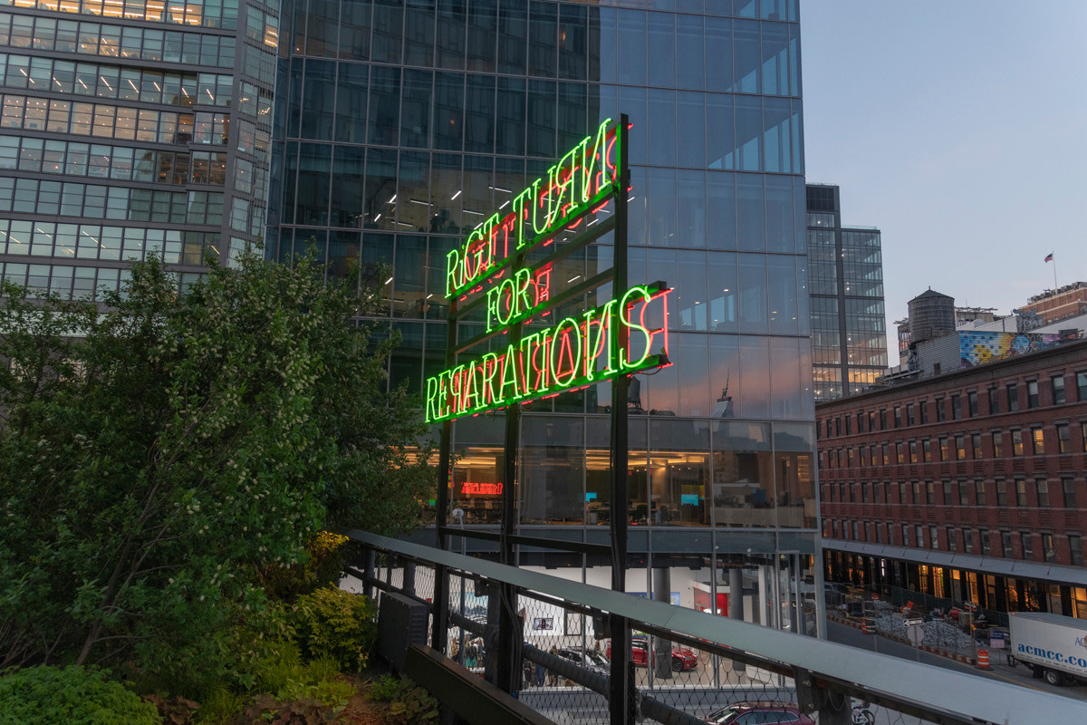 Pope.L on The High Line