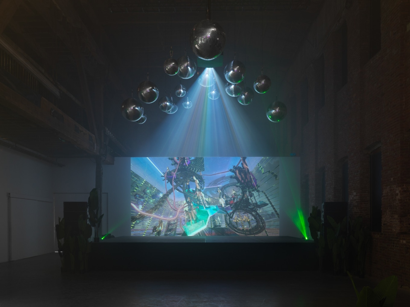 JACOLBY SATTERWHITE Installation view of&nbsp;You&#039;re at home&nbsp;at Pioneer Works, Brooklyn, NY, 2019