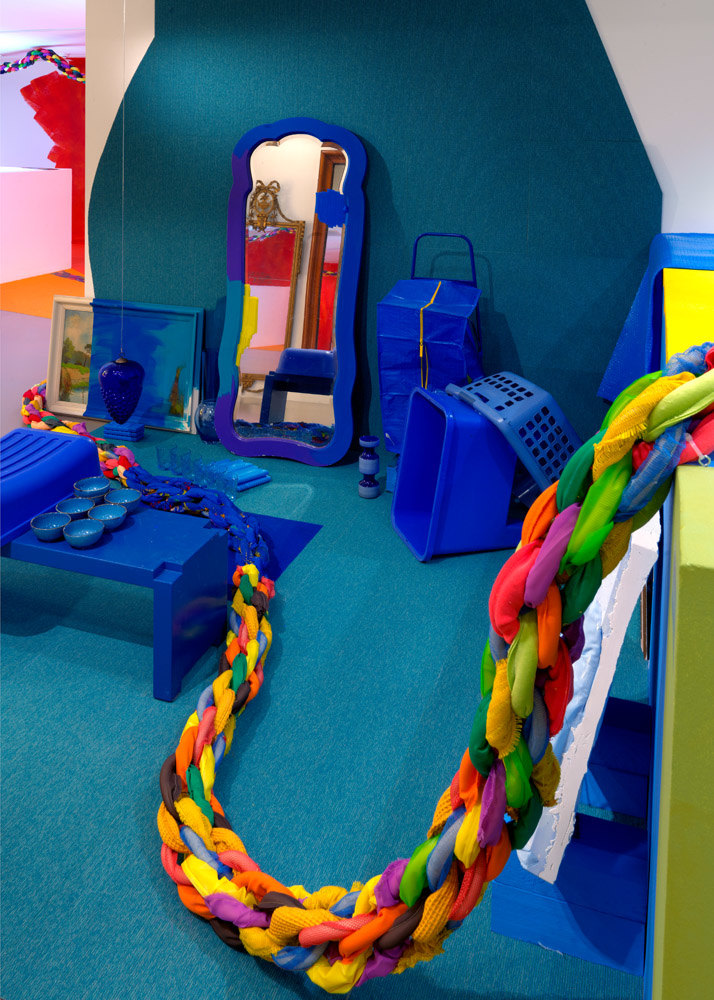 JESSICA STOCKHOLDER Installation view of Stuff Matters at The Centraal Museum, Utrecht, 2019