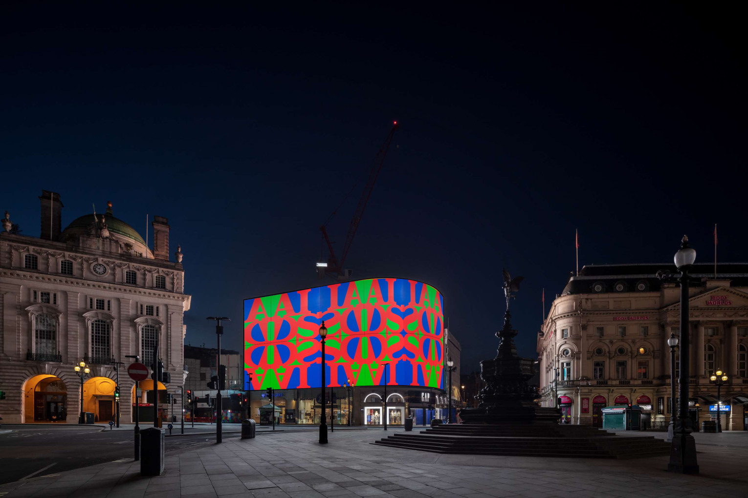 London, Piccadilly Lights, VideoVirus Rendering, 2021