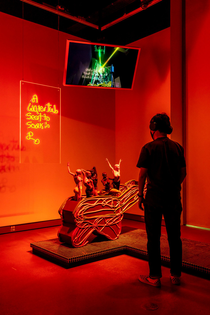 JACOLBY SATTERWHITE Installation view of Spirits Roaming on the Earth at Miller Institute for Contemporary Art, Pittsburgh, PA, 2021