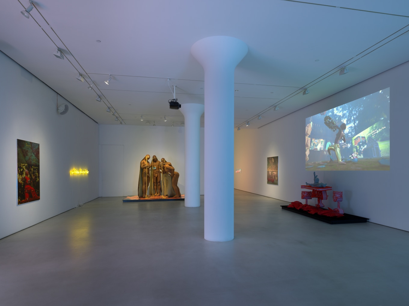 Installation view of We Are In Hell When We Hurt Each Other