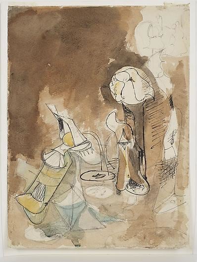 ARSHILE GORKY Fireplace in Virginia Circa