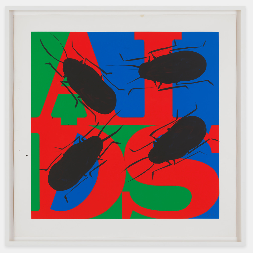 GENERAL IDEA Untitled (AIDS with Four Black Cockroaches)