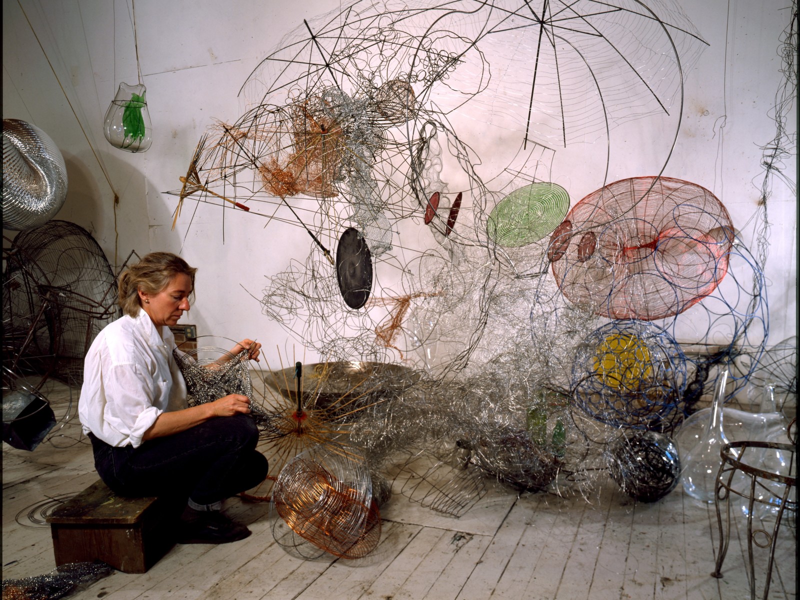 In the Studio with Judy Pfaff