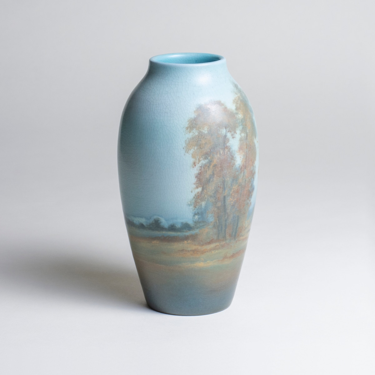 Scenic Vellum Landscape Vase