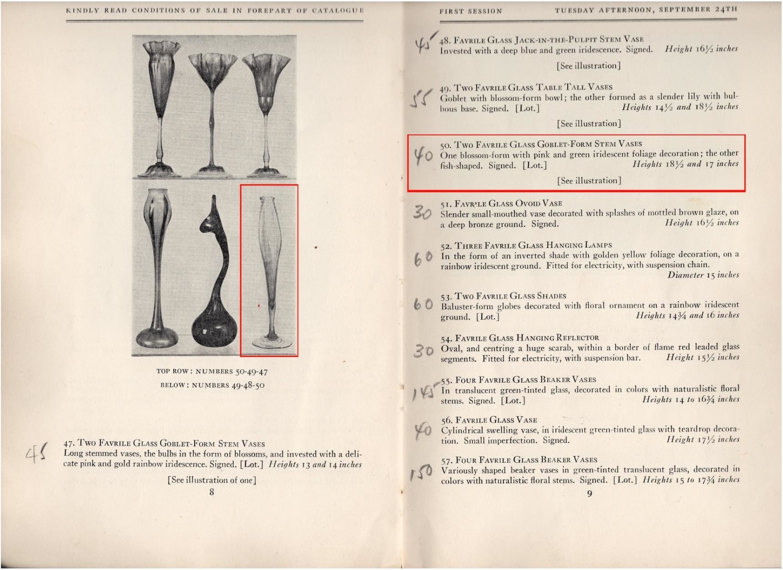 Early Favrile Glass Flower Form