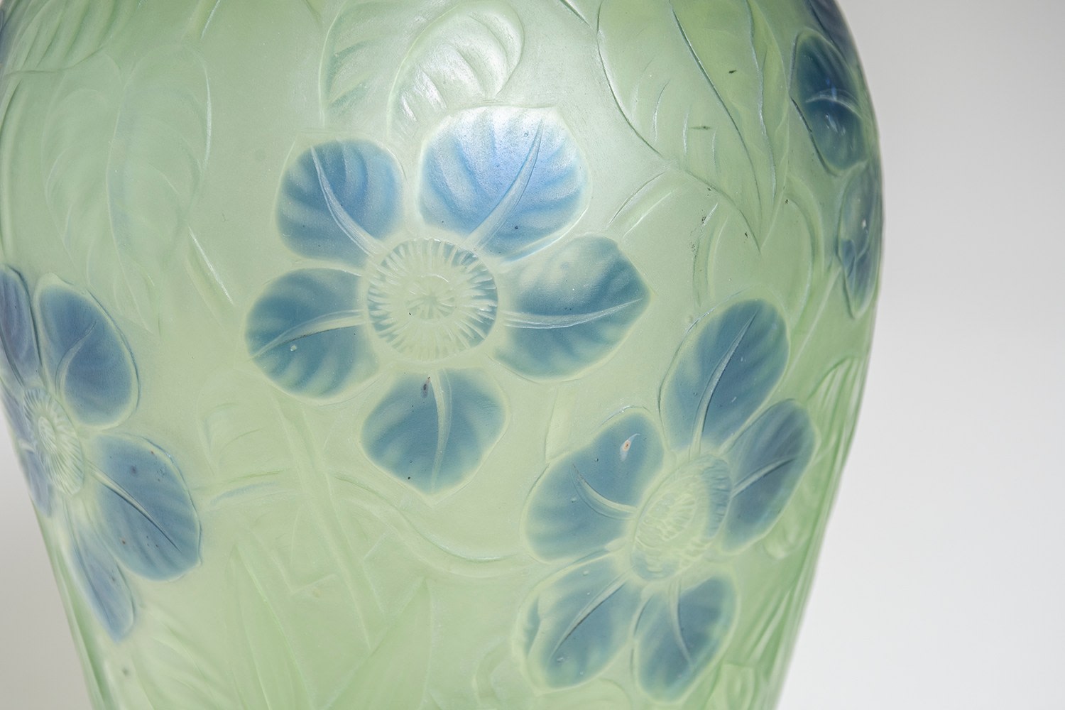 Carved Favrile Glass Vase