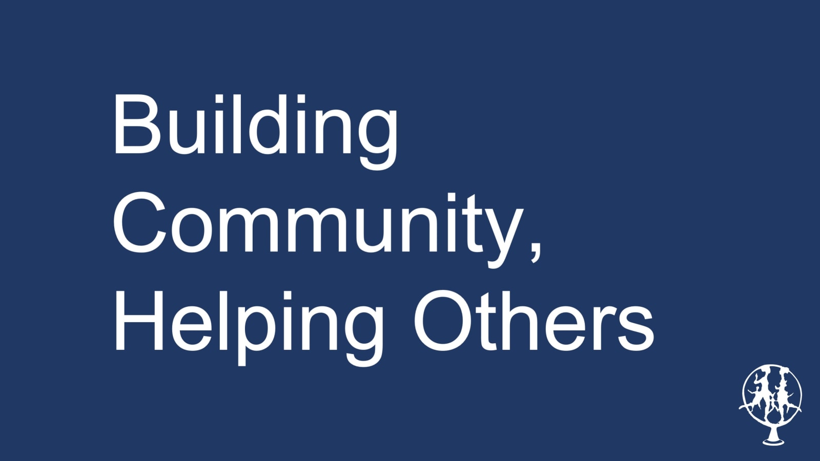 Building Community, Helping Others PDF