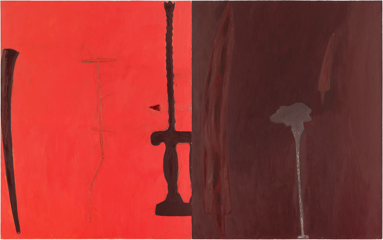 zebra Bebrejde Selskab Red Painting - Wax Paintings Items - Julian Schnabel