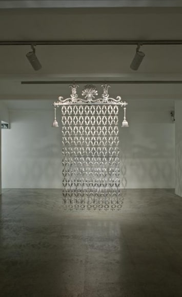 Adeela Suleman Untitled 4 (ed. 1 of 2) 2011 Stainless steel 90 x 55.5 in. Photo: Goswin Schwendinger